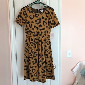 NWT Lularoe Leopard Amelia Dress